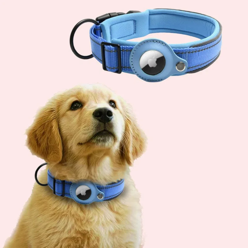Reflective Collar with AirTag Holder