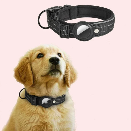 Reflective Collar with AirTag Holder